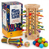 Madlino Farblern Turm Montessori Holzspielzeug, Motorik & Geschicklichkeit Spiel ab 3 Jahren, Farben lernen, pädagogisches Lernspiel für Kinder