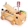 OAKJAR Montessori Schraubenbrett Holzspielzeug, Busy Board für Kinder 2–6 Jahre, Motorik Lernspielzeug mit Schrauben, pädagogisches Spiel für Jungen & Mädchen