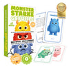 Gefühlsmonster Karten Set für Kinder, 30 emotionale Lernkarten ab 4 Jahren, Gefühle verstehen & ausdrücken, pädagogisches Spiel für Familie, Schule & Therapie